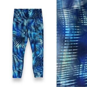 Lululemon Wunder Train High-Rise Tight 25" *Foil, Shapeshifter Flux Blue Multi 8